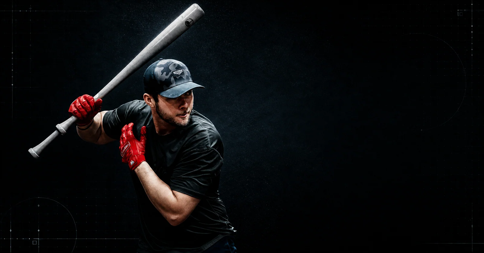 Cam preparing to swing a Split Grip training bat