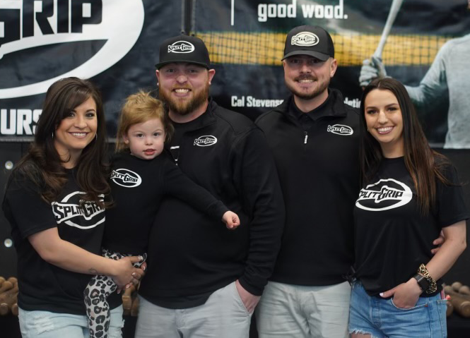 The Split Grip team together at a baseball industry event